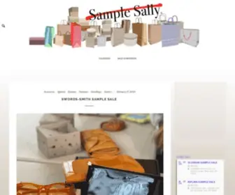 Samplesally.com(Designer Sample Sale Listings & Fashion Reviews by Sample Sally) Screenshot