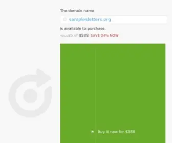 Samplesletters.org(Resignation letter) Screenshot