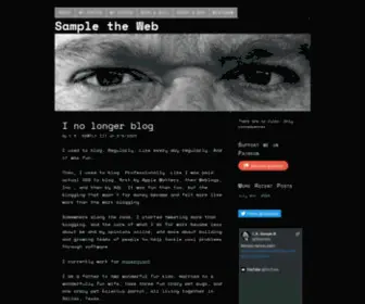 Sampletheweb.com(Sample the Web) Screenshot