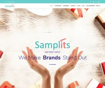 Samplits.com(A Product Sampling Company) Screenshot