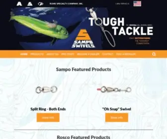 Samposwivels.com(The Original Ball Bearing Swivel) Screenshot
