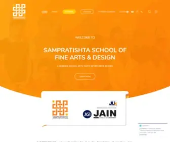 Sampratishta.org(Sampratishta School Of Fine Arts & Design) Screenshot