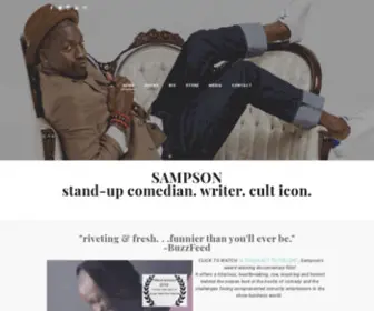 Sampsoncomedy.com(Award winning LGBT stand up comedian) Screenshot