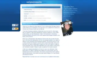 Sampsonresume.com(Sampson resume) Screenshot