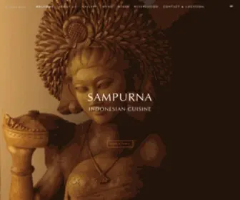 Sampurna.com(SAMPURNA Indonesian Restaurant) Screenshot