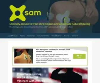 Samrecover.com(Sustained Acoustic Medicine (sam®)) Screenshot