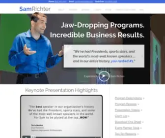 Samrichter.com(High Content Keynote Speaker) Screenshot