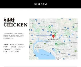 Samsamchicken.com(SAM SAM Chicken) Screenshot