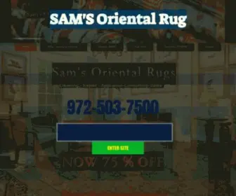 Samsantiquerugs.com(Oriental Rug Cleaning in Dallas) Screenshot