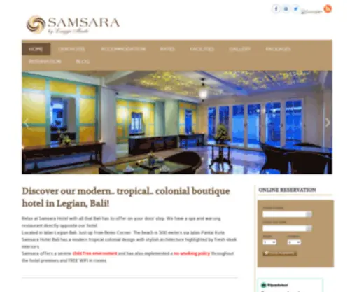 Samsarainn.com(Hotel in Legian) Screenshot