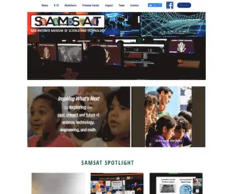 Samsat.org(Inspiring innovative minds and preparing San Antonio's STEM) Screenshot