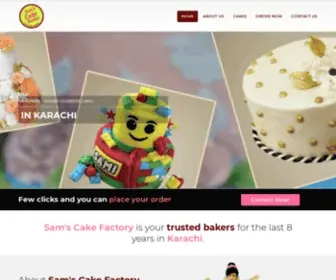 Samscakefactory.com(Sam's Cake Factory) Screenshot