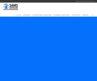 Samscct.com(Sams Contracting Consulting and Training business and contracting consultant) Screenshot