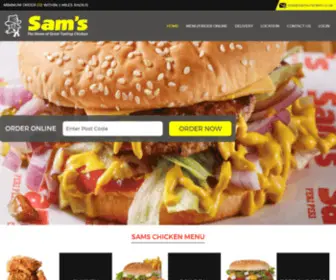 Samschicken.co.uk(Sam's Chicken) Screenshot