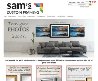 Samscustomframing.com(SamÀ§s Custom Framing) Screenshot