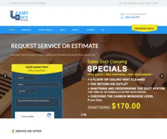 Samsductcleaning.com.au(Sam's Duct Cleaning Melbourne) Screenshot