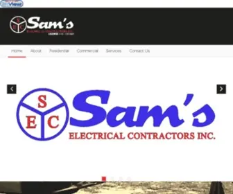 Samselectric.net(Commercial & Residential ServicesSam's Electrical Contractors Inc) Screenshot