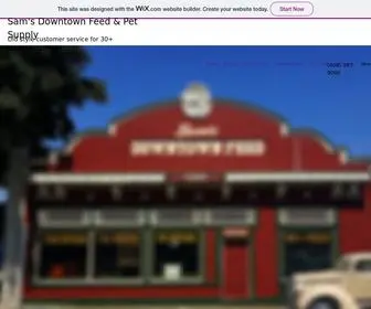 Samsfeed.com(Sam's Downtown Feed & Pet Supply) Screenshot