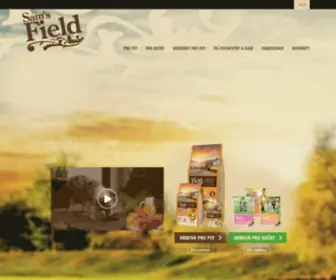 Samsfield.com(Hlavní strana) Screenshot