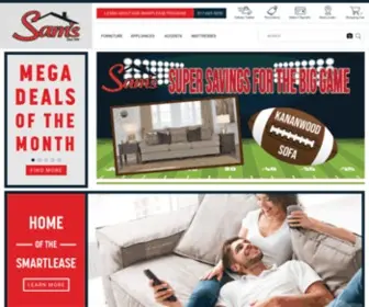 Samsfurniture.com(Sam's Appliance & Furniture) Screenshot