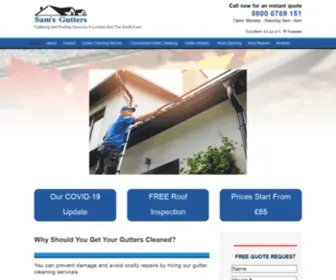 Samsgutters.net(Gutter Cleaning London) Screenshot