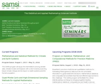 Samsi.info(The Statistical and Applied Mathematical Sciences Institute) Screenshot