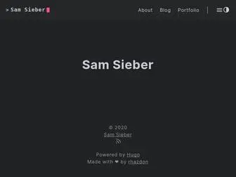 Samsieber.tech(Sam Sieber) Screenshot