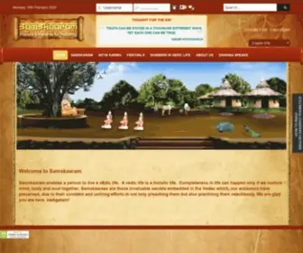 Samskaaram.com(16 samskaras) Screenshot