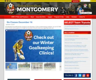 Samsoccer.com(Maryland Soccerplex & Adventist Healthcare Fieldhouse) Screenshot