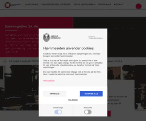 Samsoegades-Skole.dk(Samsøgades) Screenshot