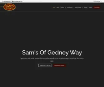 Samsofgedneyway.com(A Classic American Bistro) Screenshot