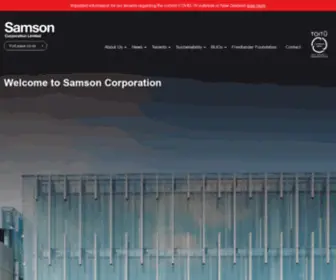 Samson.co.nz(Samson Corporation) Screenshot