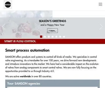 Samsongroup.com(SAMSON AG) Screenshot