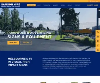 Samsonhire.com.au(Variable Message Signs (VMS) Boards Hire Melbourne) Screenshot