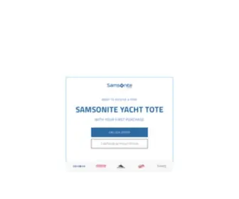 Samsonite.ca(Samsonite Canada Official Site) Screenshot