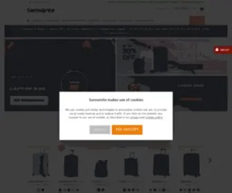 Samsonite.co.uk(Suitcases and travel bags) Screenshot
