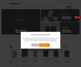 Samsonite.ie(Samsonite Suitcases and Travel Bags) Screenshot