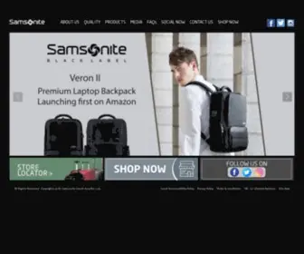 Samsoniteindia.com(Samsonite India) Screenshot