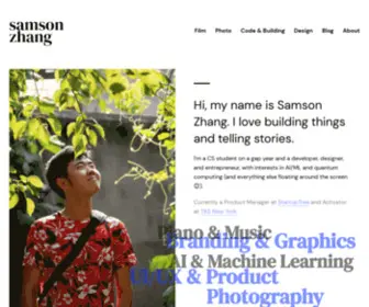 Samsonzhang.com(Samson Zhang) Screenshot