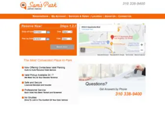 Samsparking.com(Sams Park LAX) Screenshot