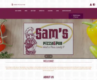 Samspizzaandpub.com(Sam's Pizza) Screenshot