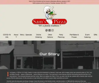 Samspizzaofwausau.com(Our Story) Screenshot