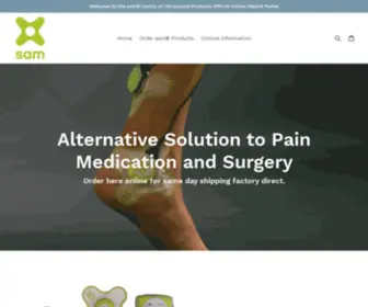 Samsport.com(Sam® wearable ultrasound for soft tissue injuries and chronic pain) Screenshot