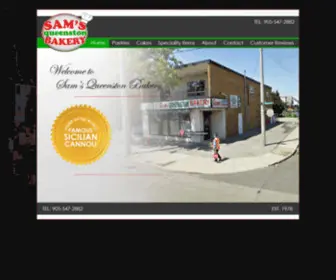 Samsqueenstonbakery.com(Sam's Queenston Bakery) Screenshot