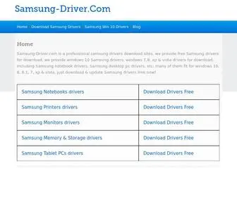 Samsung-Driver.com(Download Samsung Drivers Free From Samsung Drivers Download Sites) Screenshot