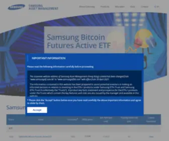 Samsungetfhk.com(Samsung Asset Management (Hong Kong) Ltd) Screenshot