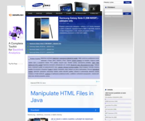 Samsungfans.cz(Samsung) Screenshot