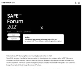 Samsungfoundryevent.com(Forum 2021) Screenshot
