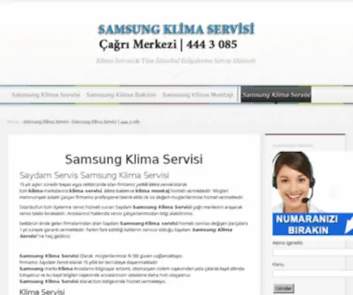 Samsungklimaservisim.com(Samsung Klima Servisi) Screenshot