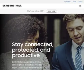 Samsungknox.com(Samsung Knox) Screenshot